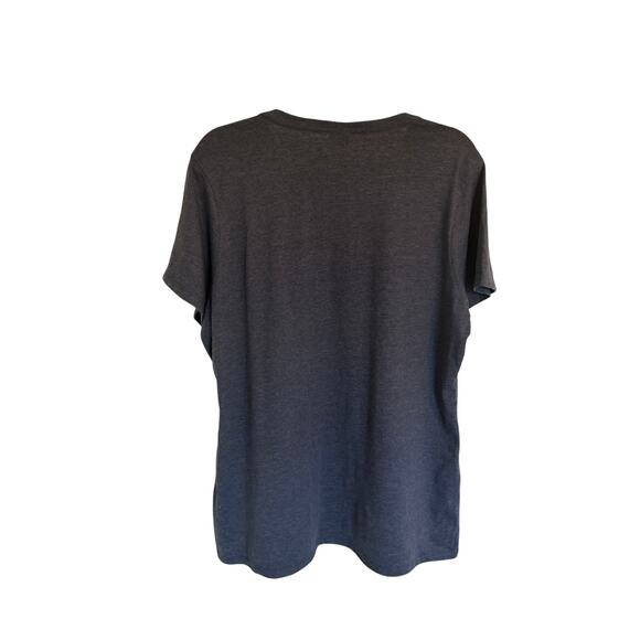 Port and Company Women's Gray White Graphic Short Sleeve Funny Crew Neck T-Shirt - Picture 11 of 12